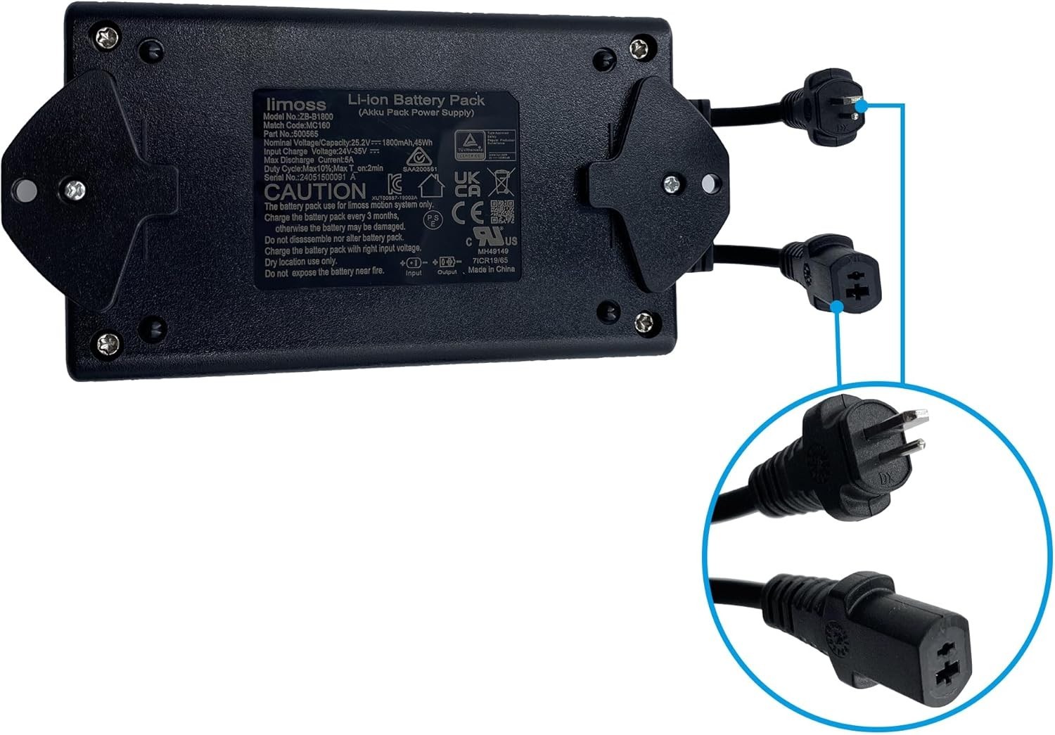 Power Recliner Rechargeable Wireless Battery Pack Power Supply ZB-B1800 Kit gallery