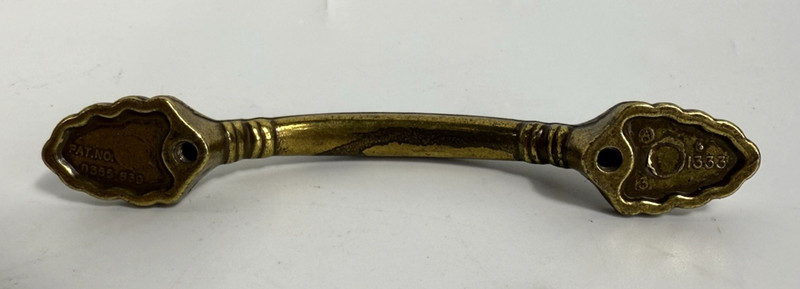 Amerock 1333 Elegance Brass Cabinet Pull Handle Pat Pending-Lot of 5 No Screws gallery