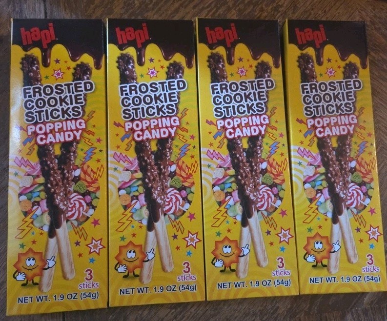 Hapi Frosted Cookie Sticks - Popping Candy 54g - 4 Packages Total gallery