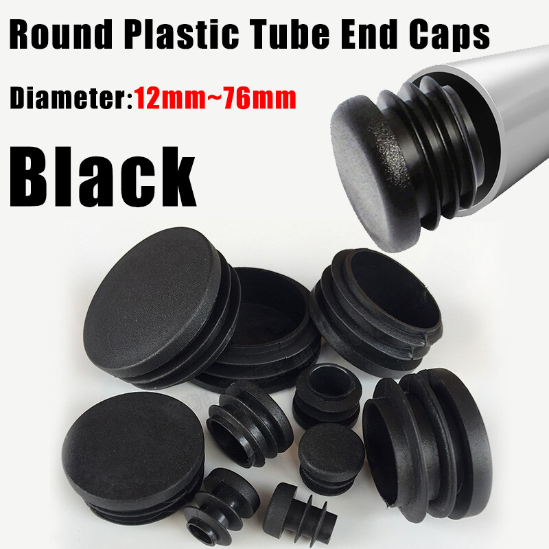 Round Plastic Tube End Caps Insert Bungs Blanking Plugs For Steel Tubing Pipe gallery