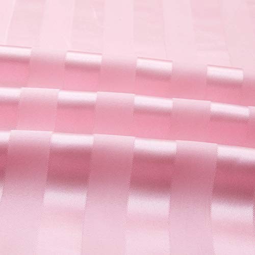 Satin-Silk Sheets Queen Size Bed Set, Pink Soft Cooling Deep Pocket Queen gallery