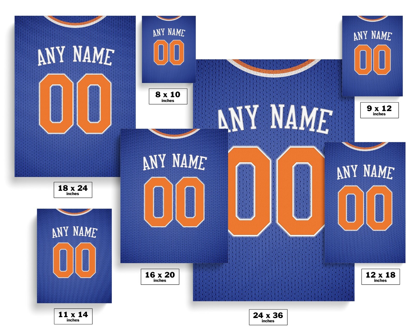 New York Knicks Jersey Print-Personalized Any NAME & NUMBER gallery