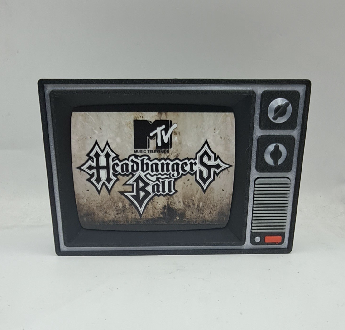Headbangers Ball MTV Logo Display Stand Desk Art 80s 90s Heavy Metal gallery