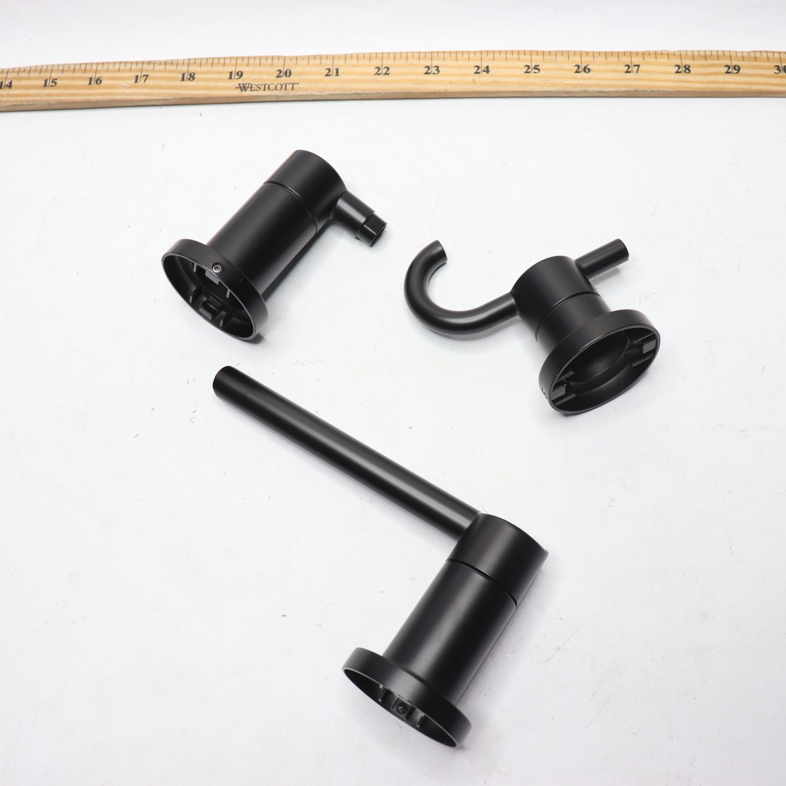 Delta Bathroom Accessory Set Matte Black NIC64-MB - Missing 3 Bar Holder Ends gallery