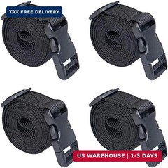 Utility Straps Tie Down Straps with Buckle Quick-Release Adjustable Nylon Campin