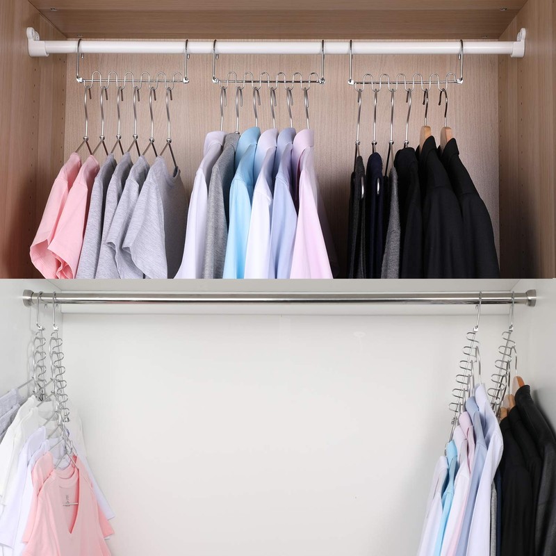 4 Pack Magic Cloth Hanger Metal Space Saving Closet Organizer for Wardrobe gallery