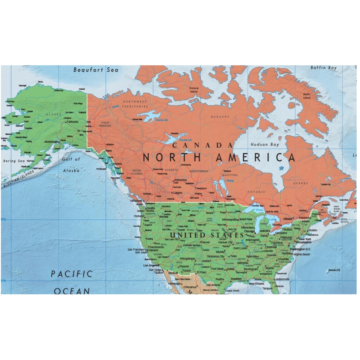 Large 24x36 World Map Poster - Folded Edition gallery