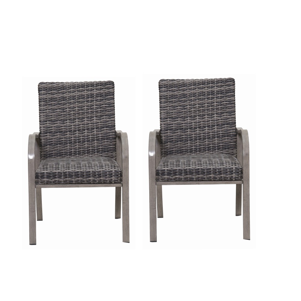 2PC Outdoor Dining Chair, Hand -painted frame, water washed cotton Seat gallery