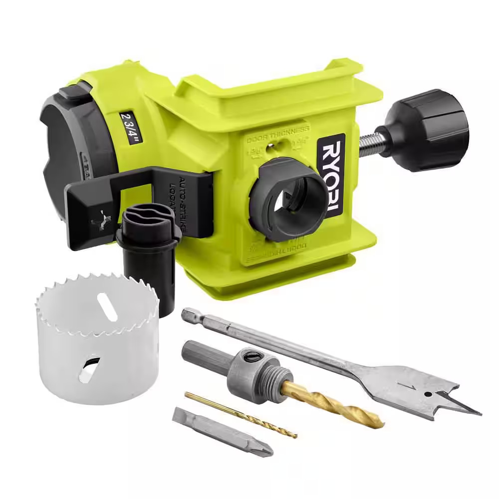 Wood/Metal Door Lock Installation Kit with Bi-Metal Hole Saw, Spade Bit, Pilot B gallery