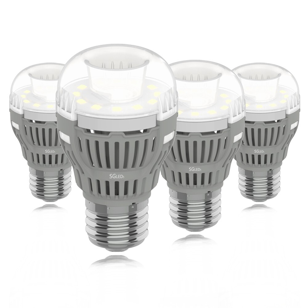 SANSI 8W LED Light Bulb 100W Equivalent 800lm A21 5000K Daylight Ceramic Lamp x4 gallery