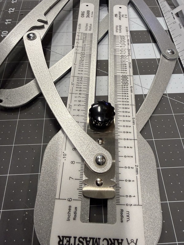 Arc Master IRG-3600 Variable Arc Radius Gauge, Metric/Standard, Folding Metal gallery