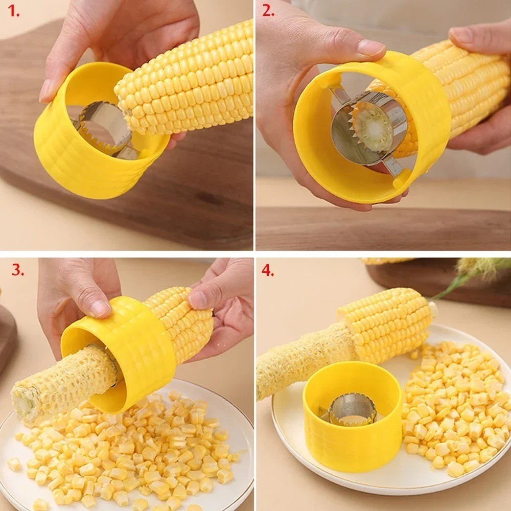 Corn Stripper Peeler Cob Cutter Kitchen Tool Corn Thresher Vegetable Remover gallery
