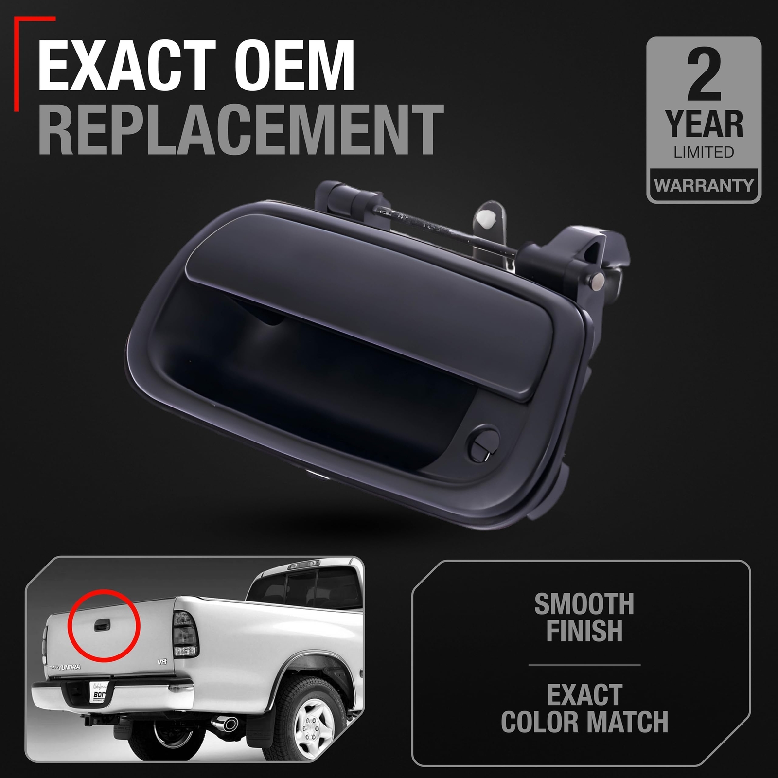 Tailgate Handle Assembly Replacement - Compatible with 2000-2006 Toyota Tundr... gallery