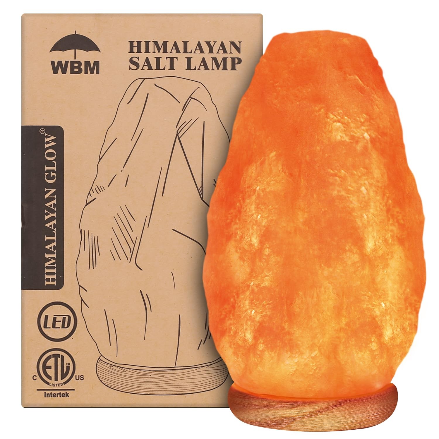 WBM Salt Lamp USB Himalayan Salt Lamp with Touch Dimmer Control Natural Pink gallery