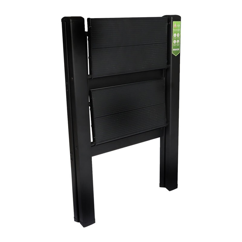 Portable 2 Step Black Ladder Folding Safety Non Slip Small Stool Ladders gallery