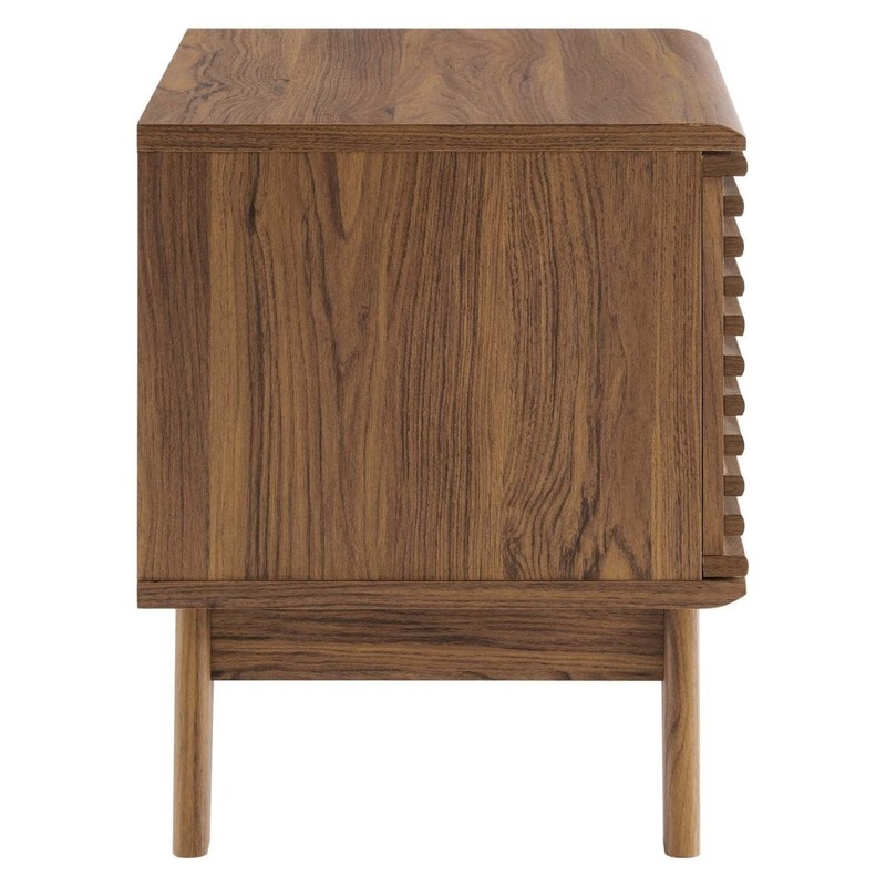 Modway Render Mid-Century Modern 19 Vinyl Record Display Stand In Walnut 19 gallery