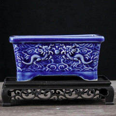 rare small 13cm ” 龍” dragon old vintage japan antique bonsai pot good Japan
