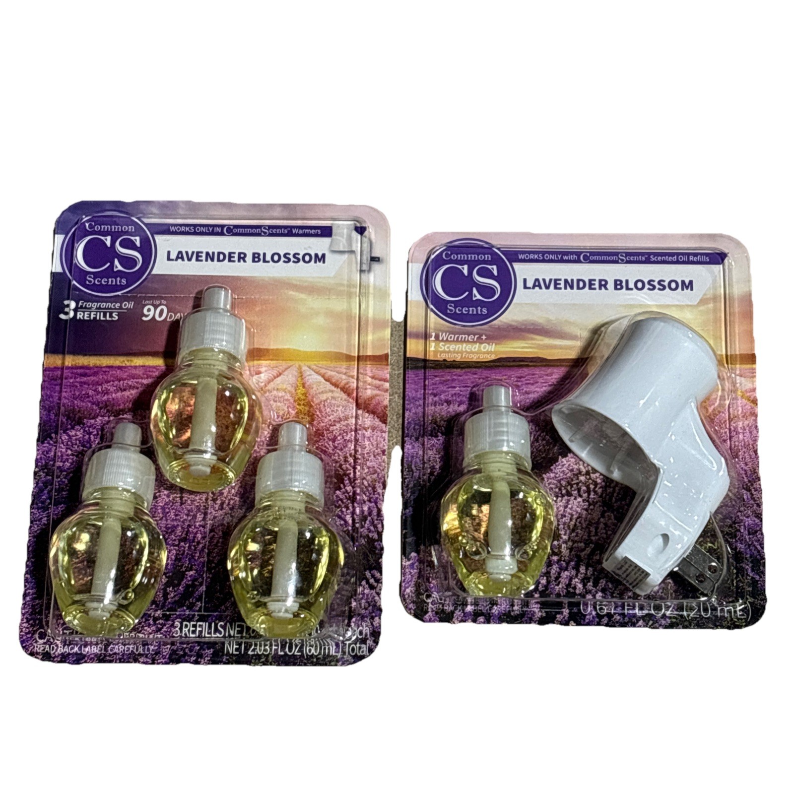 Common Scents Plug-In Essential Oils Diffuser Set + 3 Refills Lavender Blossom gallery