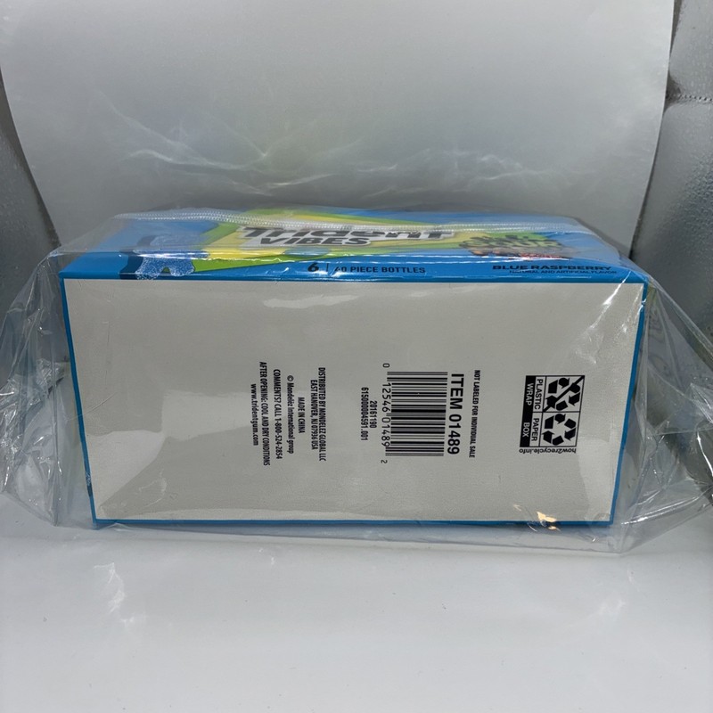 💥 Trident - Vibes Sour Patch Kids Blue Raspberry Chewing Gum - 6 bottles 240pcs gallery