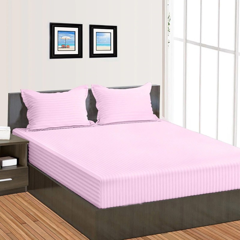 Soft Bedding 1000 - 1200 Thread Count 100% Cotton Pink Stripe Select Item gallery