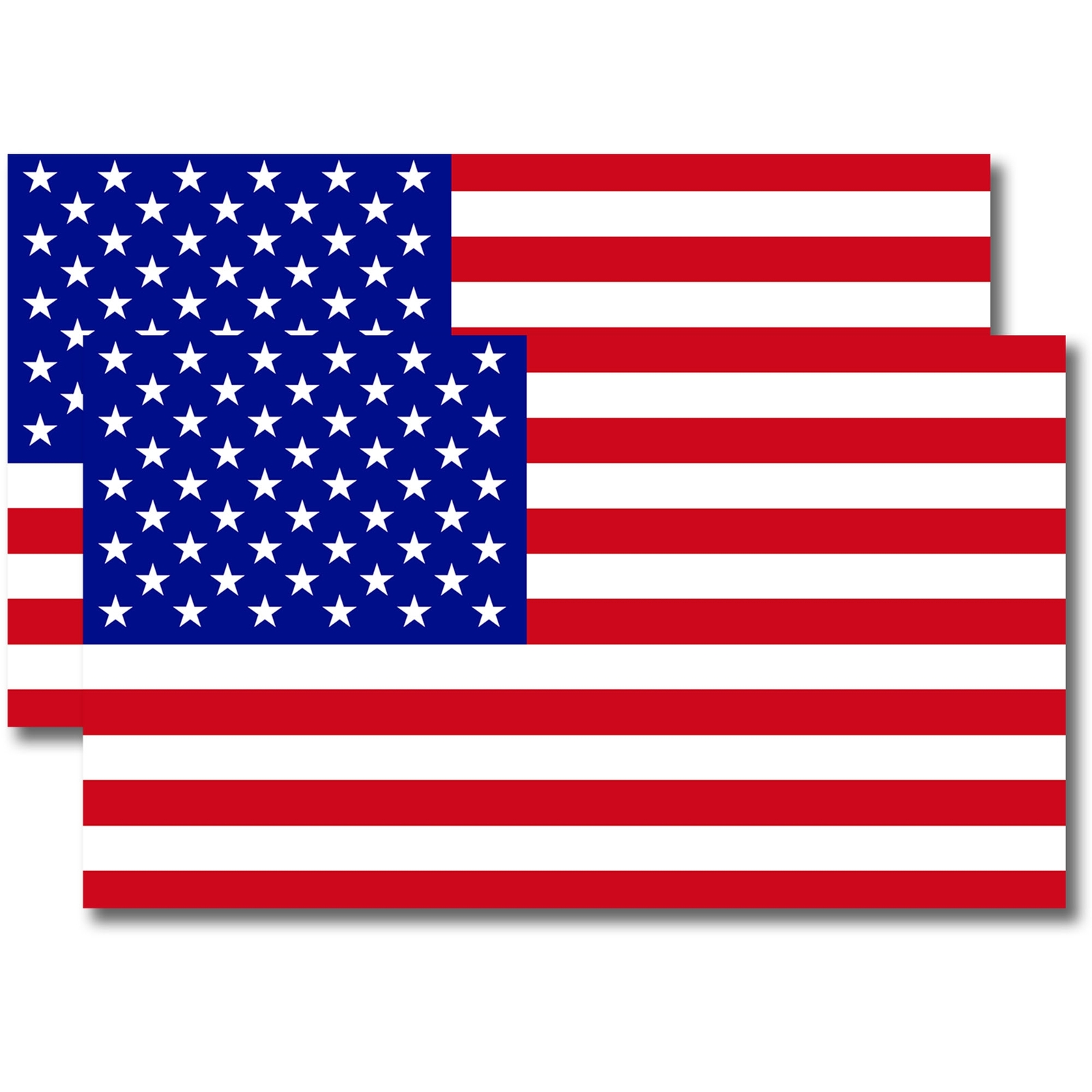 American Flag Magnet Decal, 7x12 inches, Red White and Blue, Automotive, 2 Pack gallery