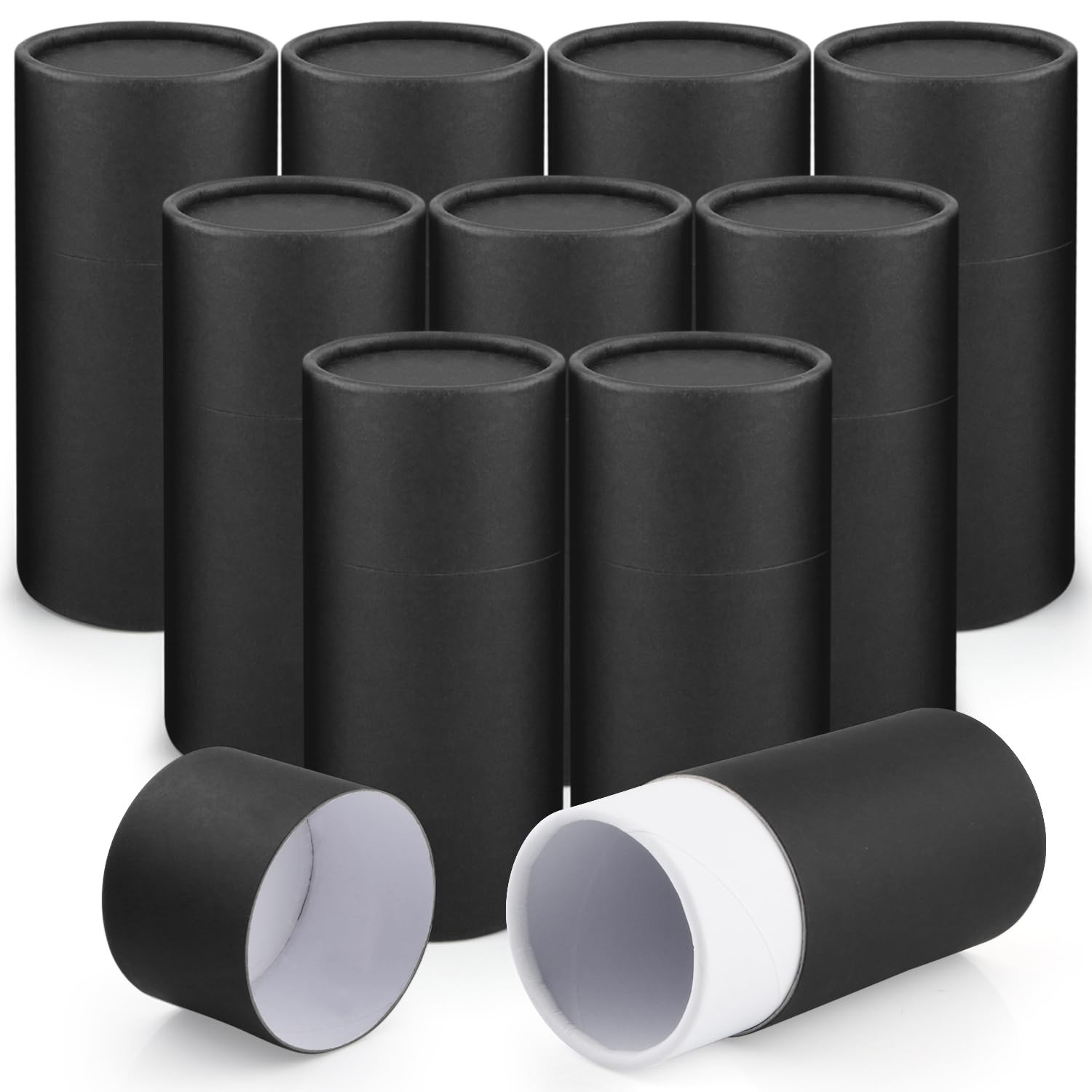 10 Pcs 100ml/3.4oz Kraft Paper Jar Empty Cardboard Boxes Round Cardboard Gift Pa gallery