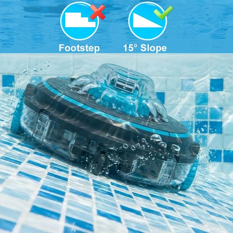65 Automatic Cordless Pool Cleaner Upgrade for Above Ground Pools - 75-Min Ru... gallery