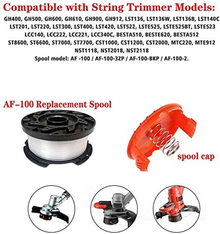 AF100 Replacement Spool for Black and Decker AF-100-3ZP AF-100-BKP,30-Foot,0.... gallery