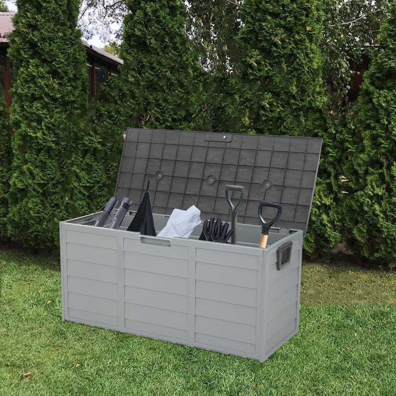 Outdoor Storage Deck Box Large Chest Bin Patio Garden 75-Gal Container gallery