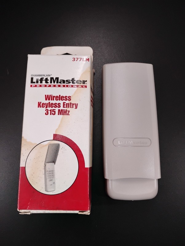 Liftmaster Pro Wireless Keyless Entry 377LM NOS Coded Lighted Keypad w Cover NEW gallery