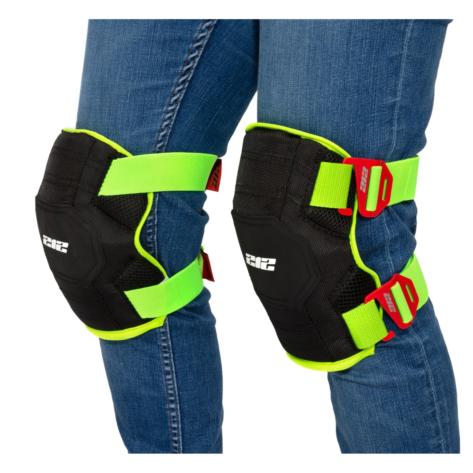 212 Performance Breathable Gel Core Foam Knee Pads with Hi-Viz Straps GKP-88 gallery