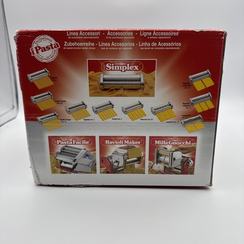 Imperia La Rossa Pasta Maker 100% Made in Italy Heavy Duty Construction RED gallery
