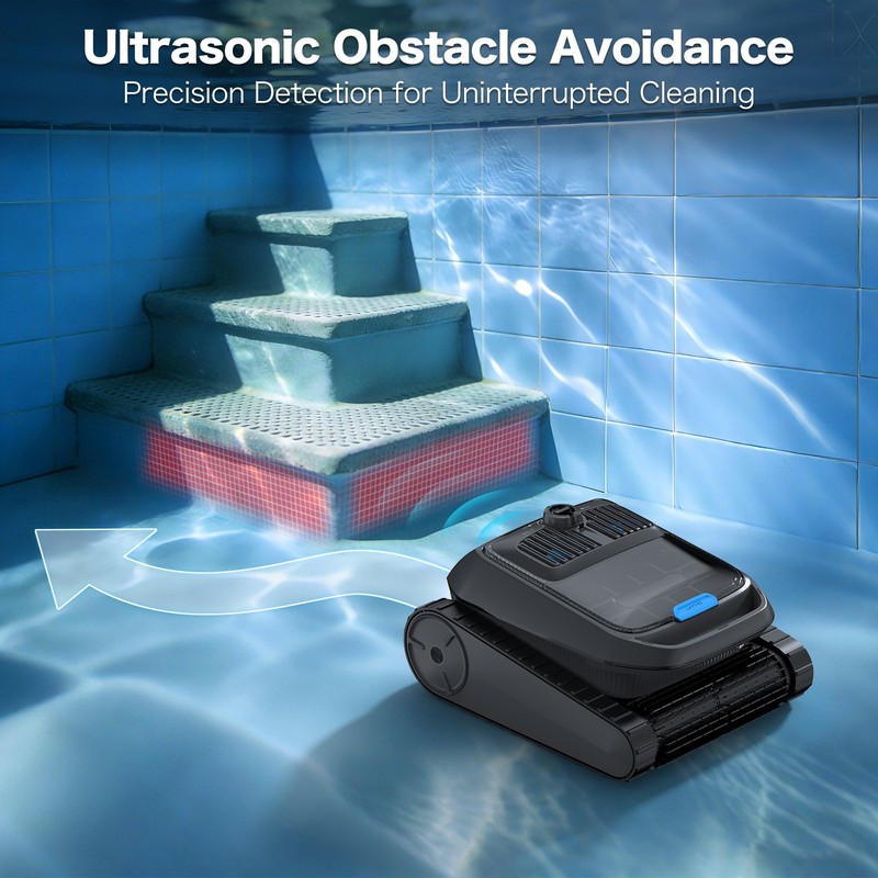 AIRROBO CP400 Automatic Robotic Pool Cleaner Vacuum & Robot Pool Skimmer APP Pro gallery