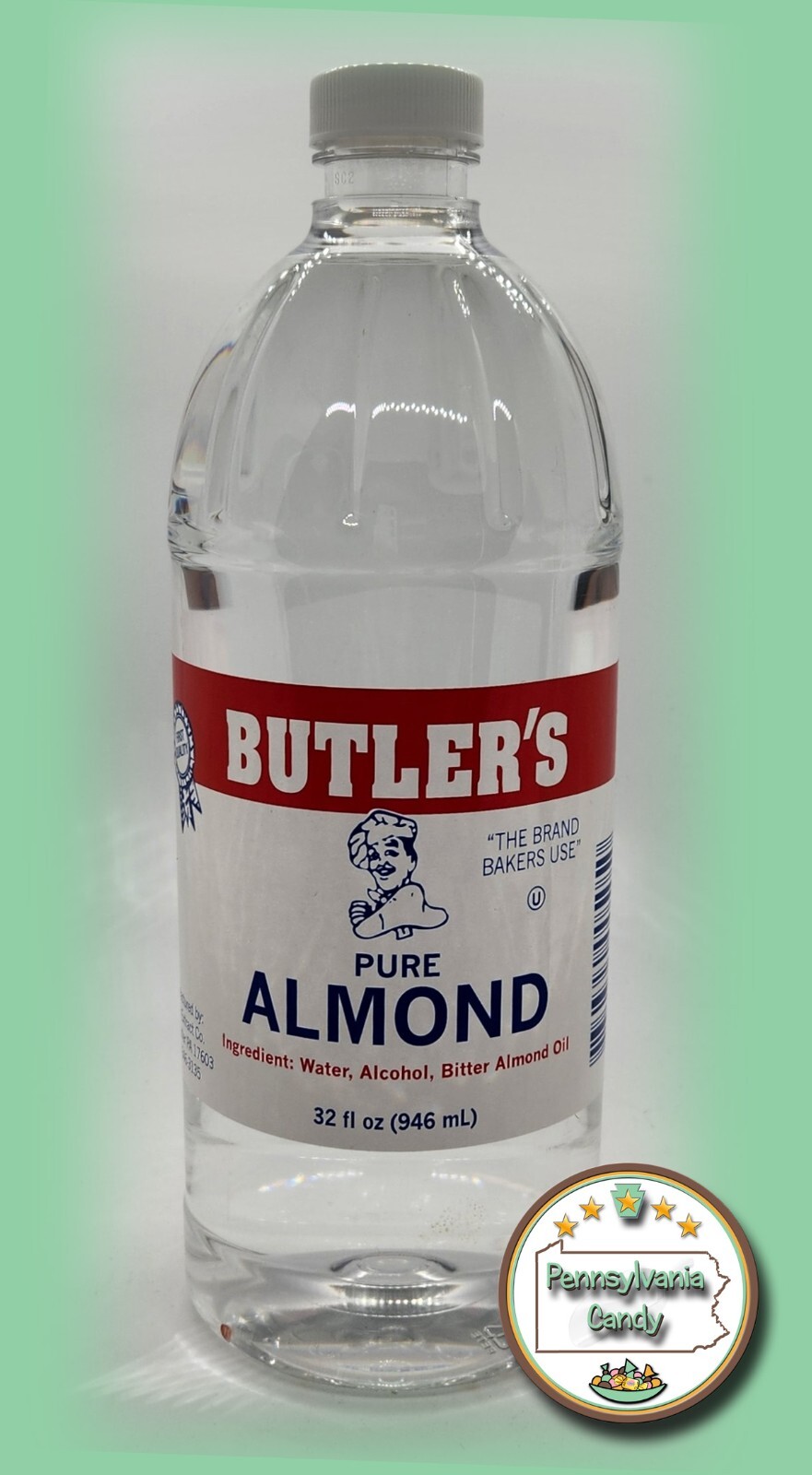 Butler 32 oz Pure Almond Extract Quart Bottle Lancaster PA - Save From McCormick gallery