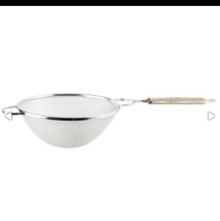 TableCraft 99 Double Mesh 10.25" Strainer with Wooden Handle gallery