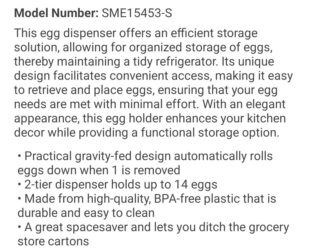 Space Saving Egg Dispenser with Gravity-Fed Track BRAND NEW gallery