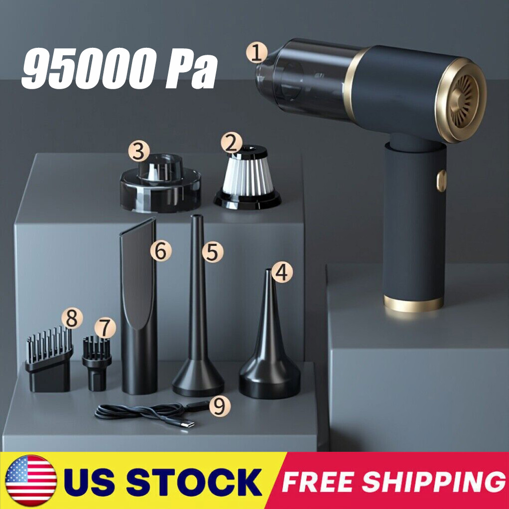Mini 4 in 1 Upgrade Car Vacuum Cleaner Air Blower Wireless Handheld Rechargeable gallery