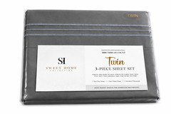 TWIN GREY 1800 thhread count