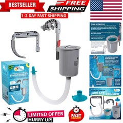 Suction-Powered Pool Skimmer – Automatic Floating Debris Cleaner for All Pools