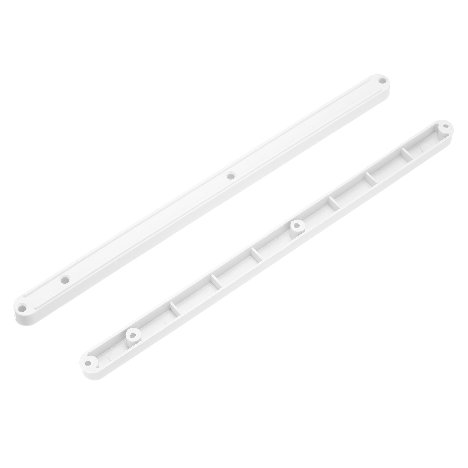 8Pcs 12 Inch Drawer Slides Plastic Guide Rails Side Mounted Rails White gallery