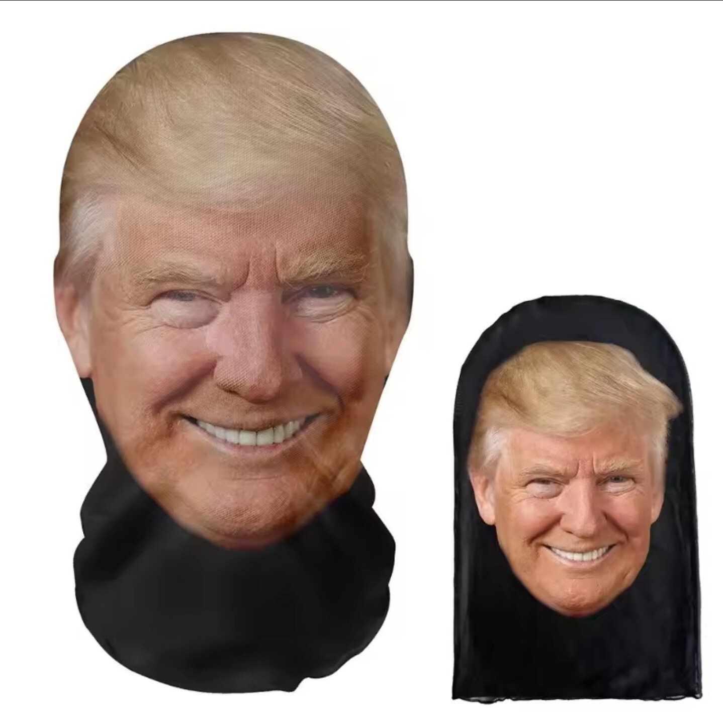 🎇 President Donald Trump Seethru Pullover Mask Mesh Full Face Halloween Costume gallery