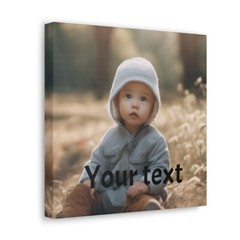 Custom Canvas Gallery Wraps Personalized with photo and text SM
