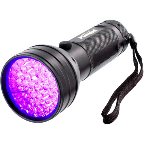 51 UV LED Ultra Violet Detector Lamp Inspection Blacklight 395 nM Flashlight AA gallery