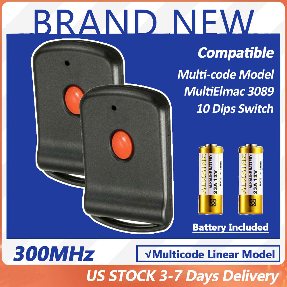 2pcs 3089 Gate Opener Remote 10 Dip Switch Garage Door Opener Remote Transmitter gallery