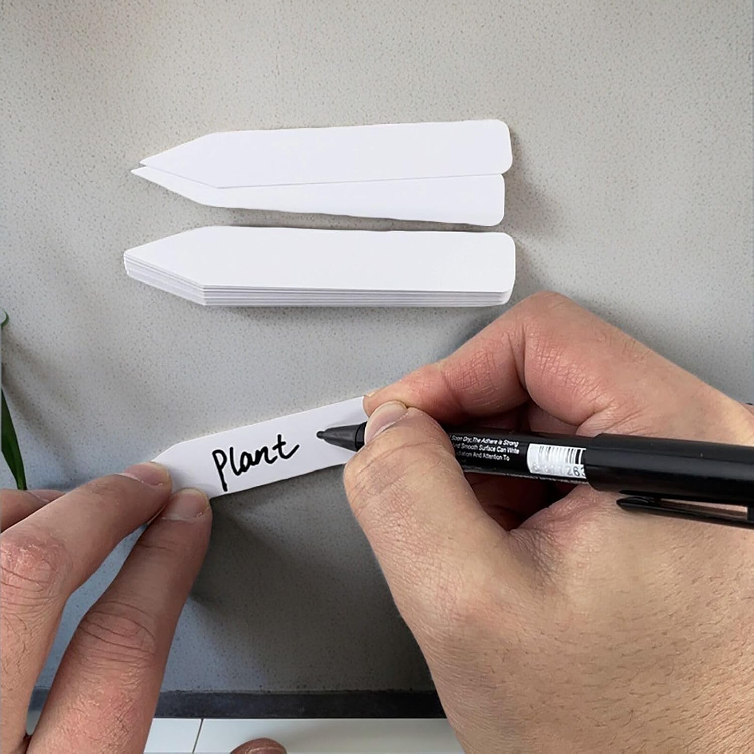 KINGSUPER 150 Pcs Plant Labels 4 Inch Plastic Name Tags 4 inch, White gallery