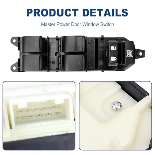 FEXON Front Driver Side Master Power Door Window Switch Compatible with 2010 gallery