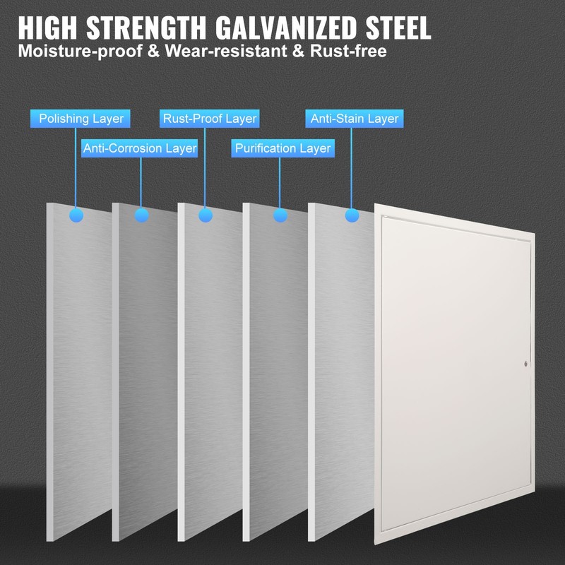 VEVOR Access Panel for Drywall Ceiling 24"x24" Plumbing Reinforced Access Door gallery