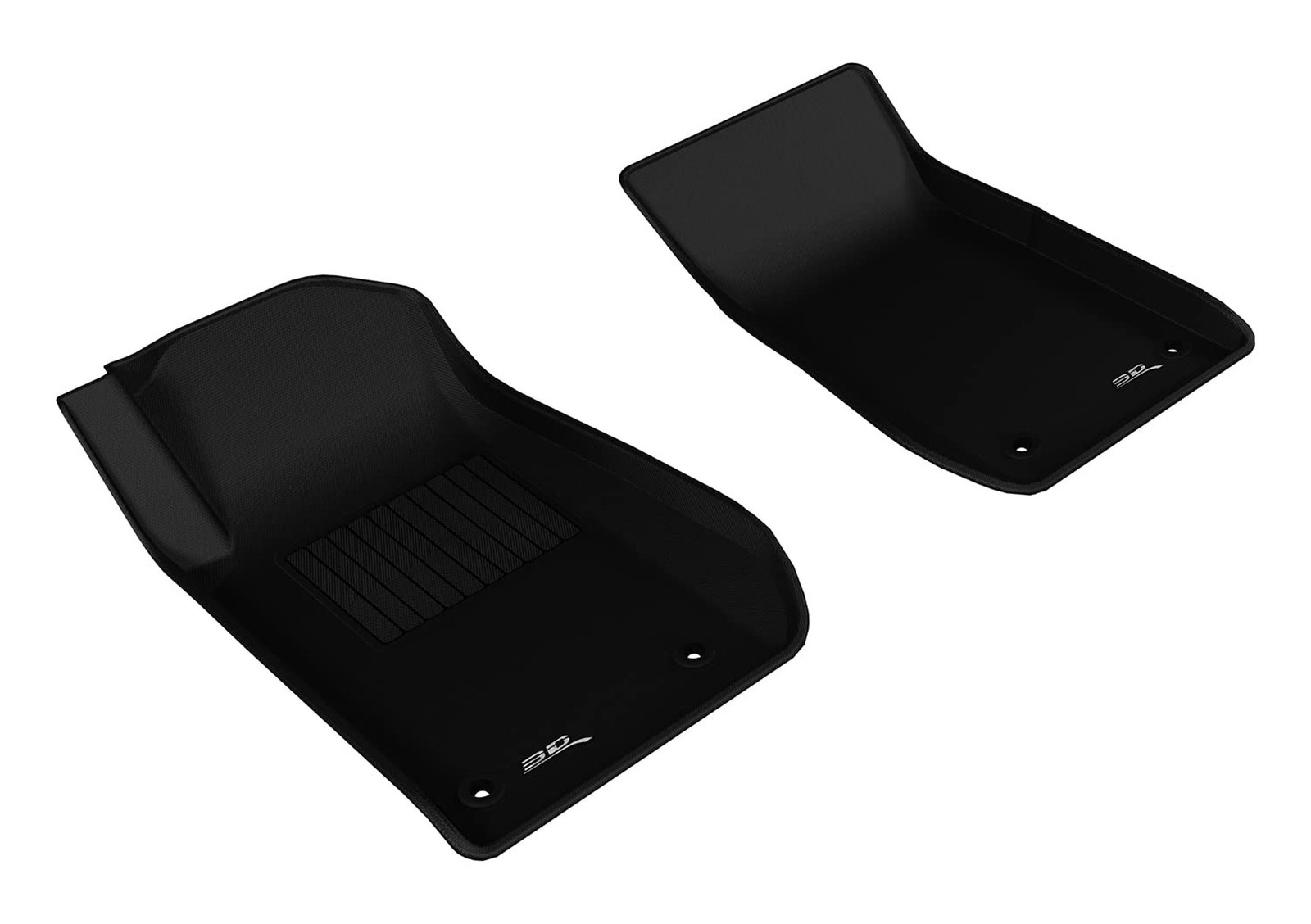 3D MAXpider Front Row Custom Fit All-Weather Floor Mat for Select Chevrolet S... gallery