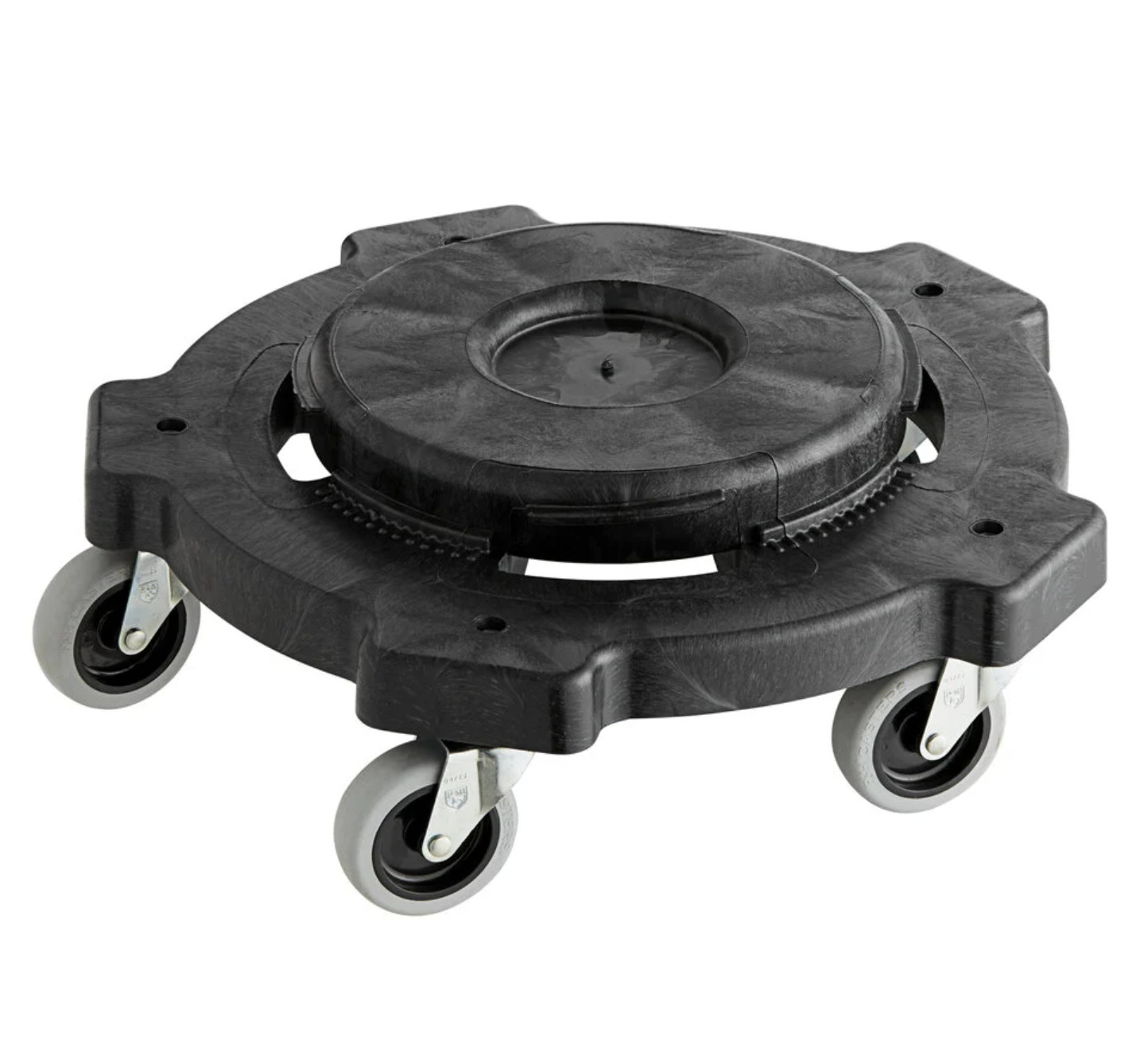Heavy-Duty Trash Can Dolly with Casters Garbage Transporting 250lbs Loads gallery