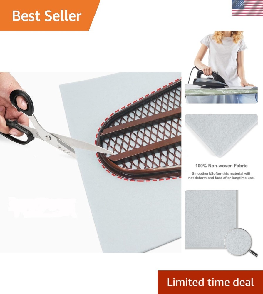 Delux Ironing Board Padding, Extra Dense Felt Material with 10mm Thickness54"...